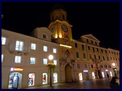 Rijeka by night 10 - Korzo, Clock Tower