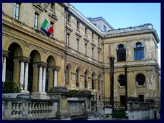 The university at Piazza San Pietro in Vincoli. The building's exterior is not in a good shape. It is part of the same building compelex as the church St Peter Chains.