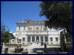 Villa Borghese. The villa that the park is built around in 1605, then owned by the Borghese family. It was designed by Flaminio Ponzio. Today it houses an art museum with sculptures by Bernini and others. Unfortunately it was closed during our visit.