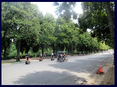 You see four wheel bikes everywhere in the park, since these bikes, as well as segways, are popular to rent in the park for tourists. 