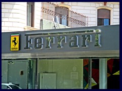 Ferrari store at Via Pinciana at the gate to Villa Borghese.Villa Borghese 029