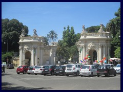 Villa Borghese, entrance to the zoo.