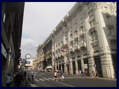 Via Tritone near Piazza Barberini and Via Veneto.