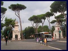 Pincio Park at the end of Via Veneto.