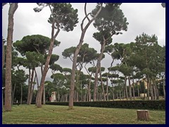 Pincio Park at the end of Via Veneto.