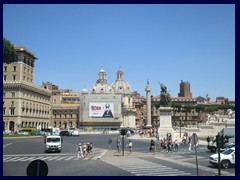 Piazza Venezia seen from Monument to Vittorio Emanuele II.