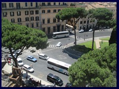 View from National Monument to Victor Emmanuel II: Piazza Venezia.