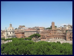 View from National Monument to Victor Emmanuel II: Trajan's Forum.