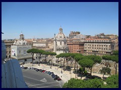 View from National Monument to Victor Emmanuel II: Forum Romanum.