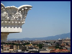 View from National Monument to Victor Emmanuel II: Forum Romanum.