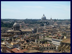 View from National Monument to Victor Emmanuel II: Centro Storico, City center, Vatican.