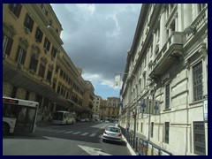 Via Marsala at Piazza dei Cinquecento is the street were we waited for the bus the first day in Rome.