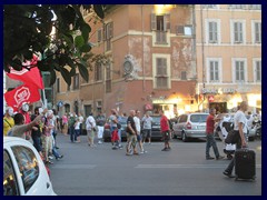 Demonstration against evictions and distraints, Via Cavour.