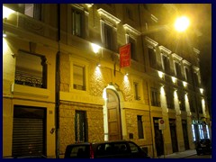 Hotel Sant'Angelo, our 3 star hotel at Piazza Cavour near the west bank of river Tiber. A nice hotel. 