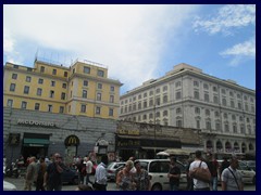 Just outside Roma Termini Station, the main railway station.