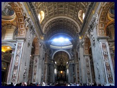 Maderno's nave, looking towards the chancel, St Peter's Basilica.