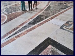 Marble floor, St Peter's Basilica.