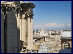 St Peter's Basilica, at the feet of the dome