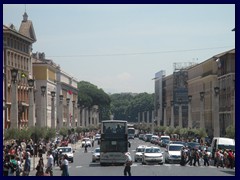 Via Crescenzio is the avenue that leads towards the border of Vatican City in front of St Peter's Square.