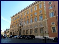  The Palace of the Holy Office, seat of the Congregation for the Doctrine of the Faith  is situated just behind St Peter's Square.