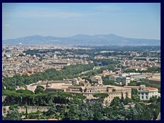 Views of Rome's surroundings from St Peter's Basilica, Vatican City 005