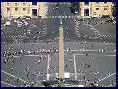 The obelisk of St Peter's Square from St Peter's Basilica, Vatican City 009