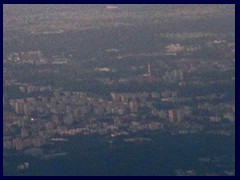 Vilnius from above seen after take off from the airport.