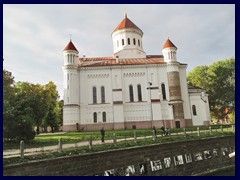 Holy Mother of God Orthodox Church (also called Orthodox Cathedral of the Theotokos), built in the 1340s. Here seen from Maironiogatve.