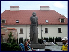 Statue outside St Anne's Church.