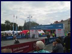 Vilnius Marathon on Cathedral Square. 