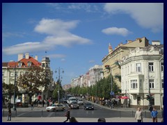 Gedinomo Avenue, Vilnius main avenue, begins at Cathedral Square.