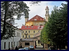 View towards another church on the opposite side of Didzioji street.