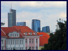 Skyline behind the old town, seen from Didzioji street.