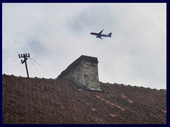 Wizzair plane above Gate of Dawn!