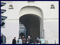 Gate of Dawn, southern facade. This is the side where you enter the Old Town.