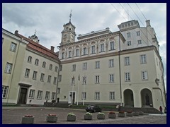 Vilnius University. The oldest university in the Baltic states, founded in 1579. There is a beautiful outdoor baroque courtyard inside.