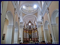 Church of St. Casimir at Town Hall Square. A roman catholic baroque church built in 1618. Built by the Jesuits as the first baroque church in Vilnius. In 1963 it was used as a Museum of Atheism, but was reconsecrated in 1991.