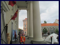 Fashion show inside the Town Hall.