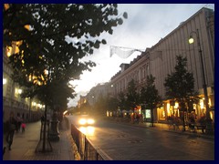 Gedimino Avenue at sunset.