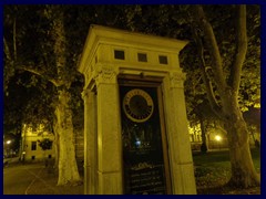 Zagreb by night 71 - Park Zrinjevac, Meteorological Column